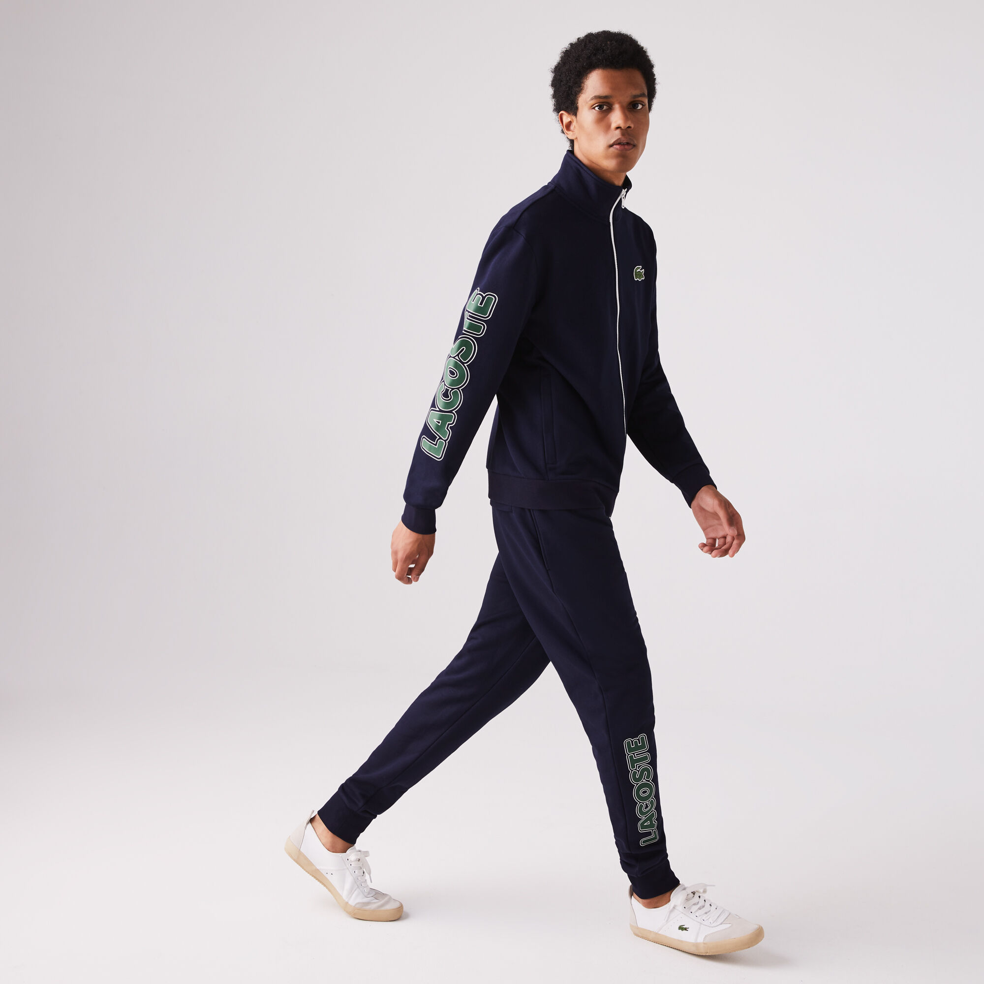 Mens lacoste fleece tracksuit online