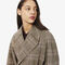 Water-Repellent Plaid Wrap Coat Water-Repellent Plaid Wrap Coat