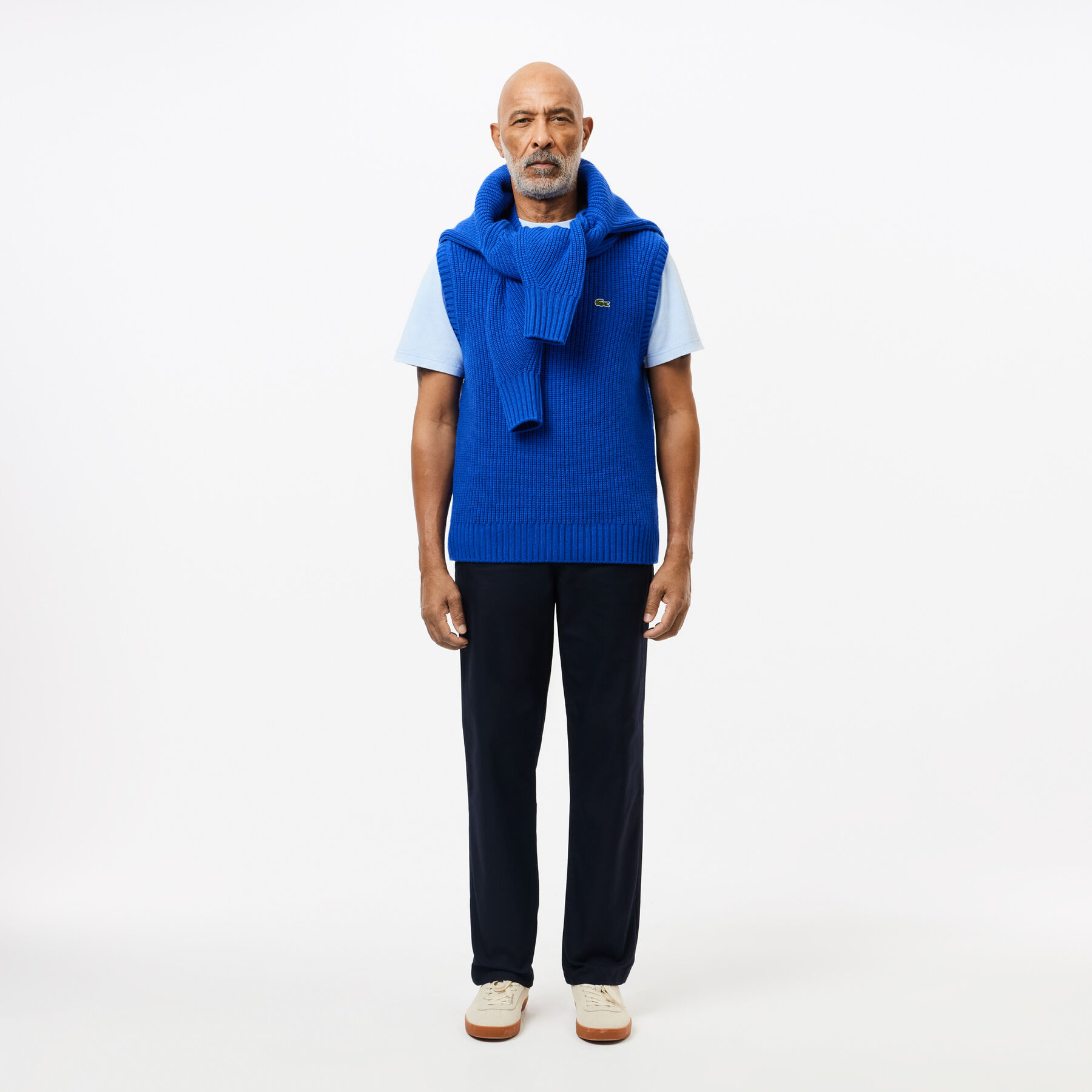 lacoste straight fit cotton twill chinos