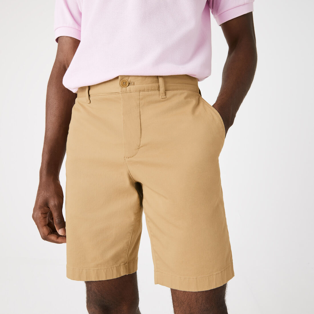 Men's Slim Fit Stretch Cotton Bermuda Shorts Men's Slim Fit Stretch Cotton Bermuda Shorts