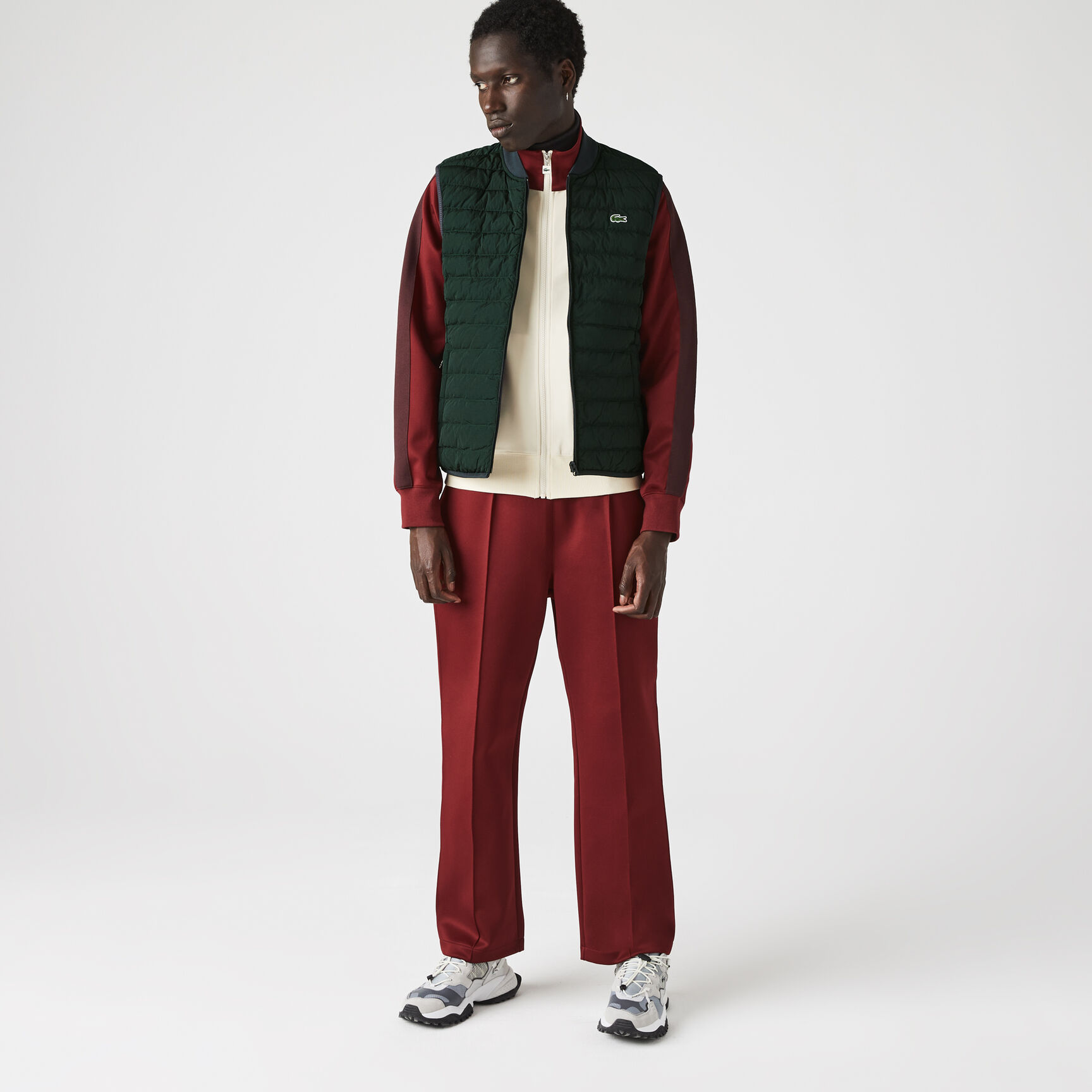 جاكيت منفوخ قابل للطي بقماش خفيف الوزن مقاوم للماء للرجال