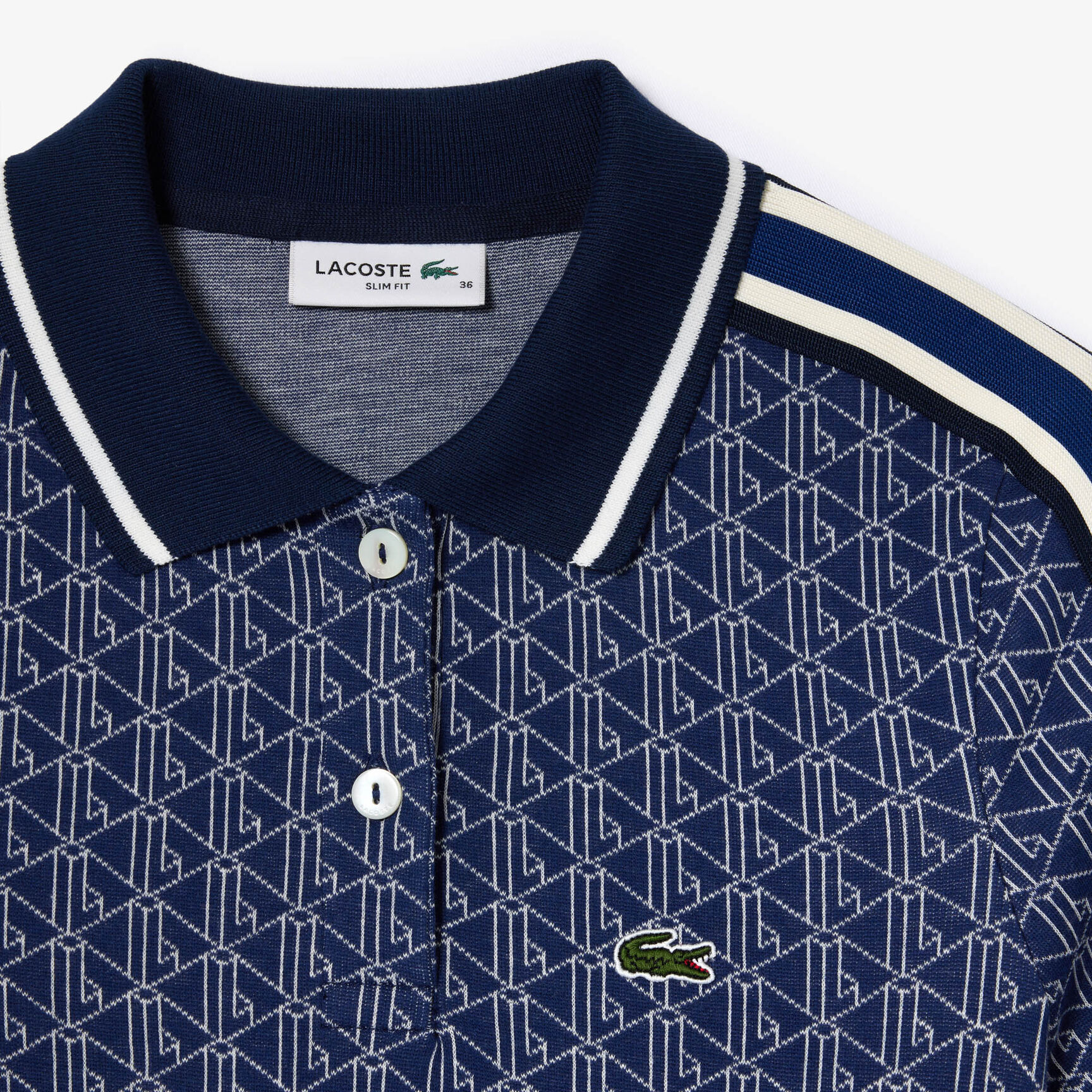 Slim Fit Lacoste Monogram Jacquard Dress Slim Fit Lacoste Monogram Jacquard Dress