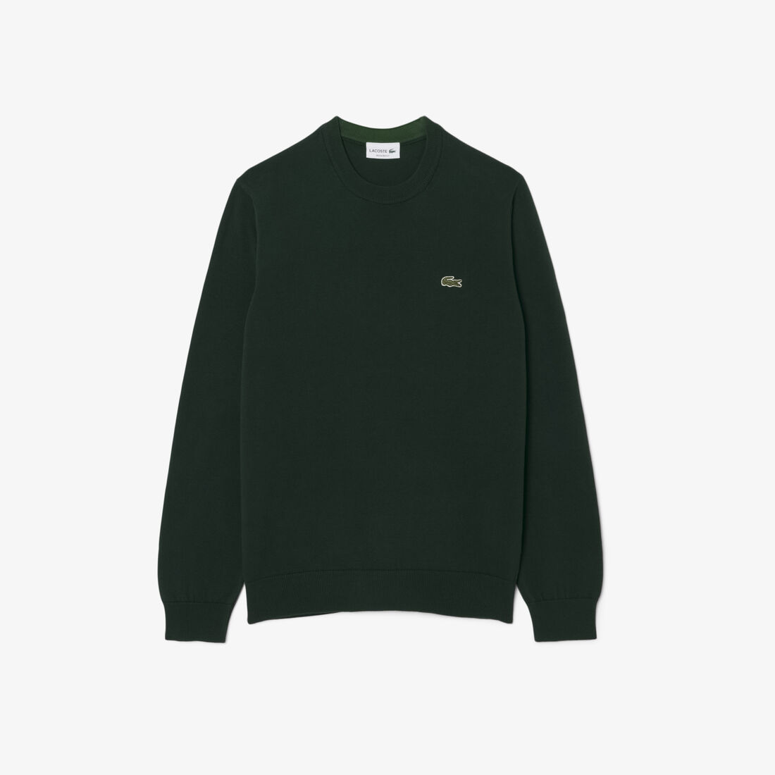 Monochrome Crew Neck Cotton Sweater سترة قطنية أحادية اللون بياقة دائرية - AH1985-00-YZP
