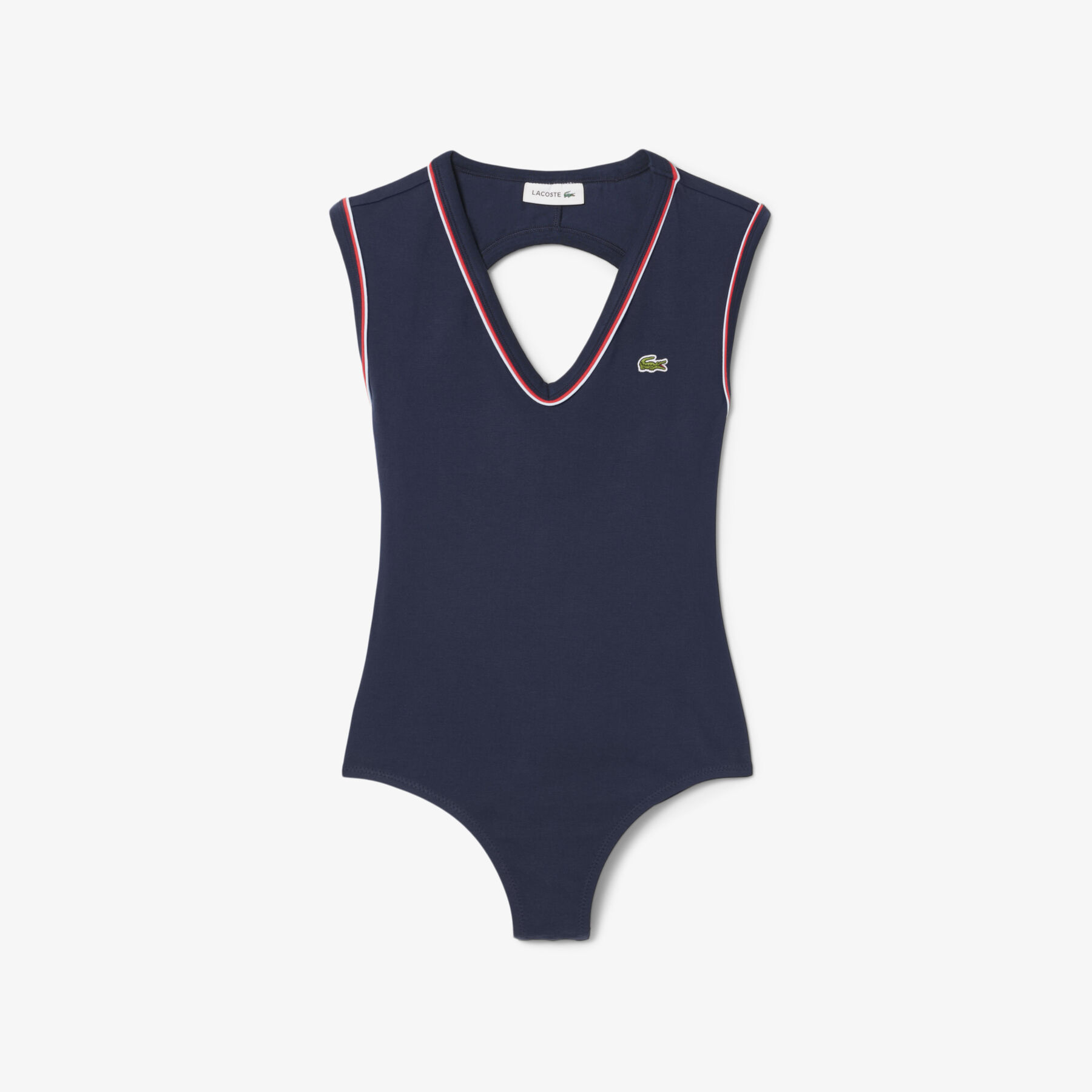 Slim Fit Open Back Cotton Body lacoste slim fit open back cotton body