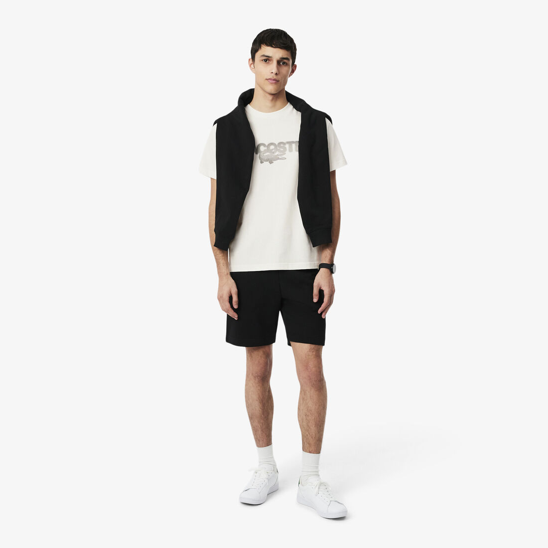 Printed Cotton Jersey T-shirt lacoste printed cotton jersey t shirt
