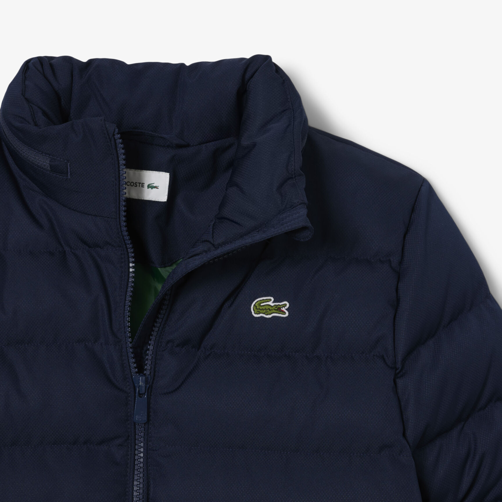 Hooded Diamond Taffeta Puffed Jacket