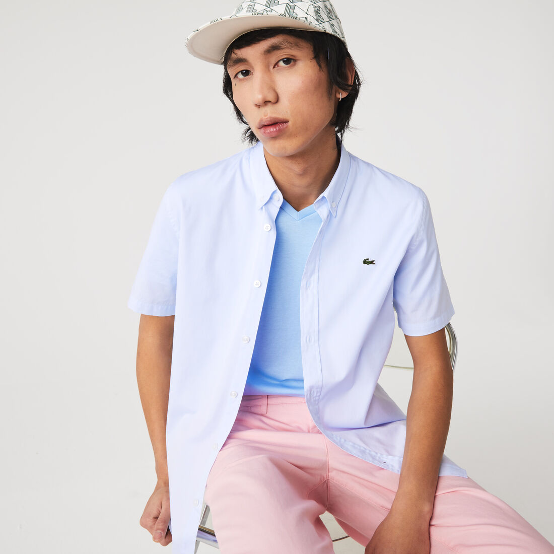 قميص قطن فاخر بقصة عادية للرجال