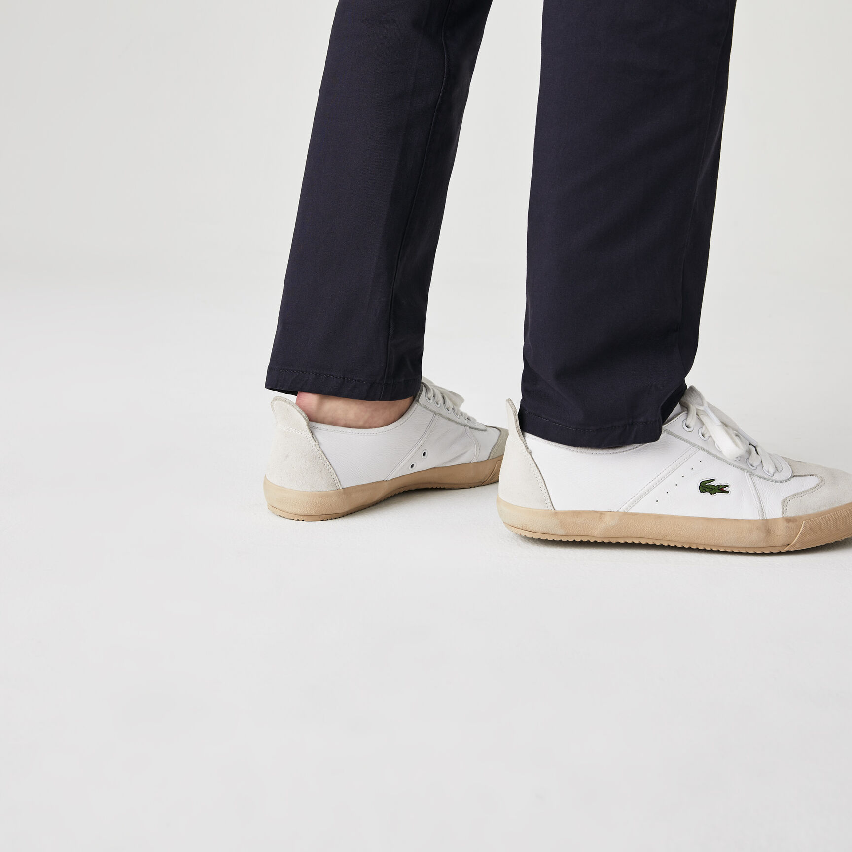 بنطال من القطن المرن بقصة ضيقة 5 جيوب للرجال