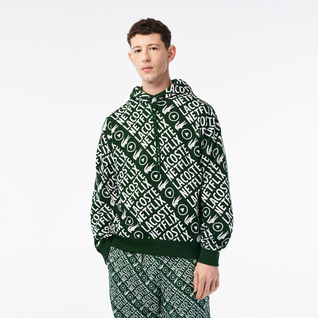 Men’s Lacoste x Netflix Loose Fit Organic Cotton Sweatshirt