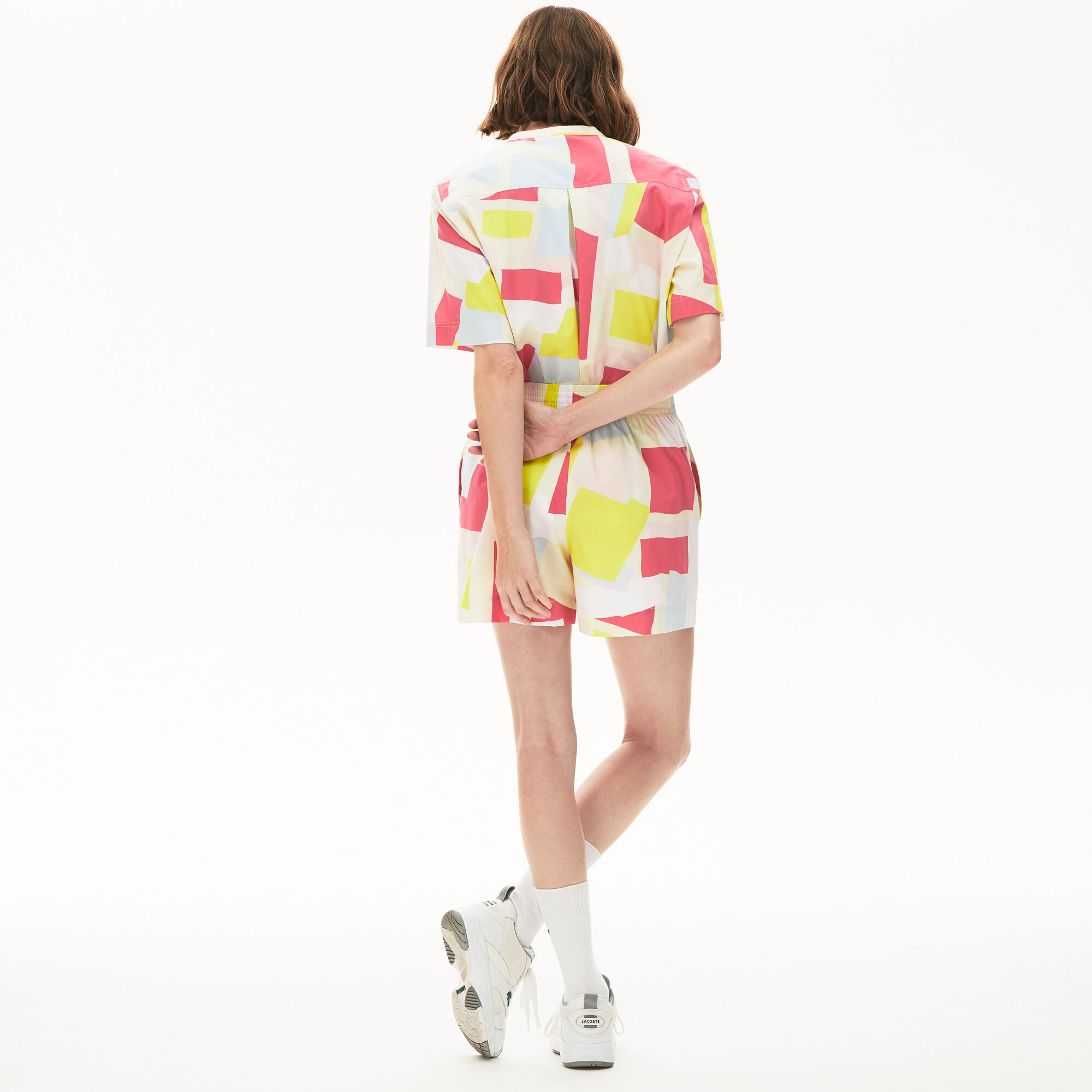 Women's Coloured Design Light Cotton Poplin Shorts