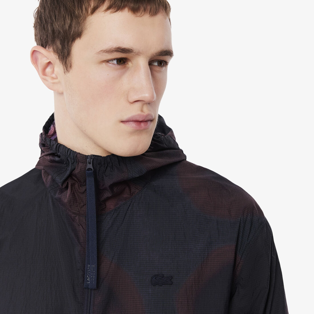 سترة من النايلون المقاوم للتمزق بطبعة أومبري سترة من النايلون المقاوم للتمزق بطبعة أومبري