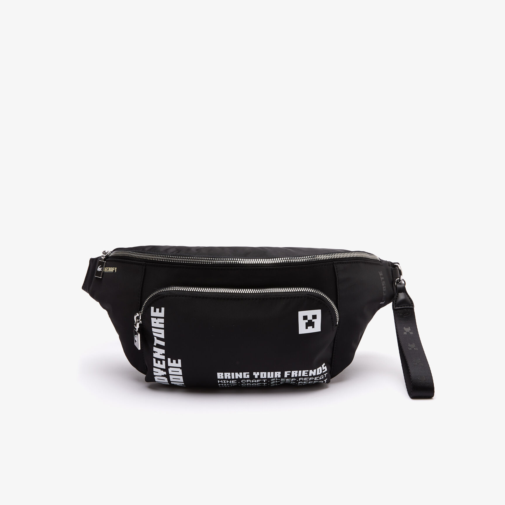 Buy Unisex Lacoste x Minecraft Zippered Lightweight Nylon Waist Bag ...