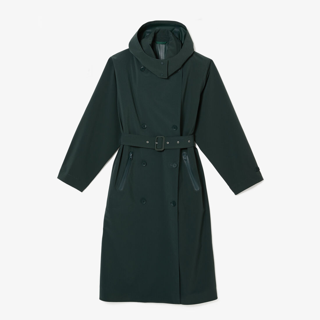Women's Lacoste Two-Ply Pique Oversized Trench Coat