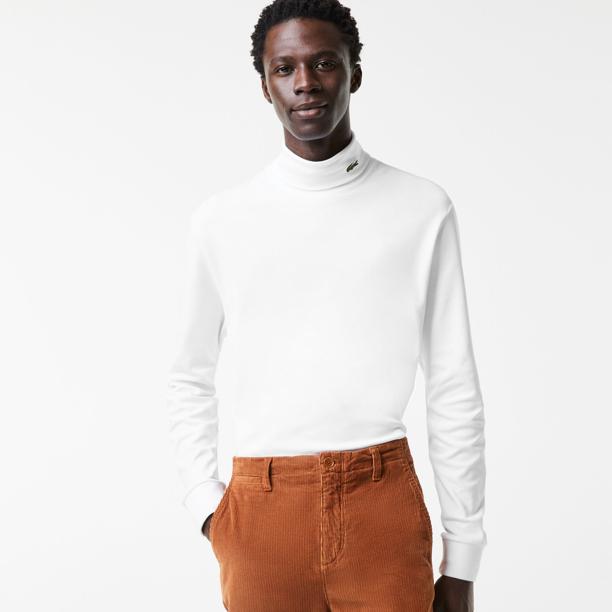 Mens cotton turtleneck shirts outlet