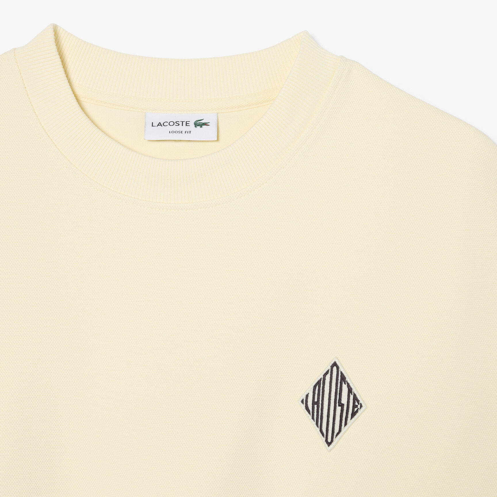 Double Face Pique Badge Sweatshirt