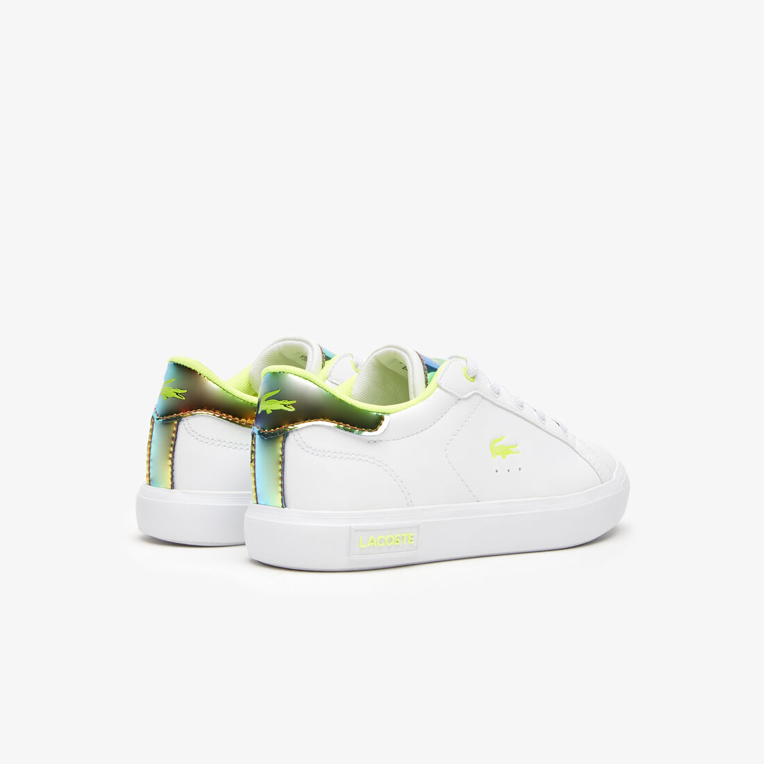Children's Lacoste Powercourt Synthetic Heel Pop Trainers Children's Lacoste Powercourt Synthetic Heel Pop Trainers