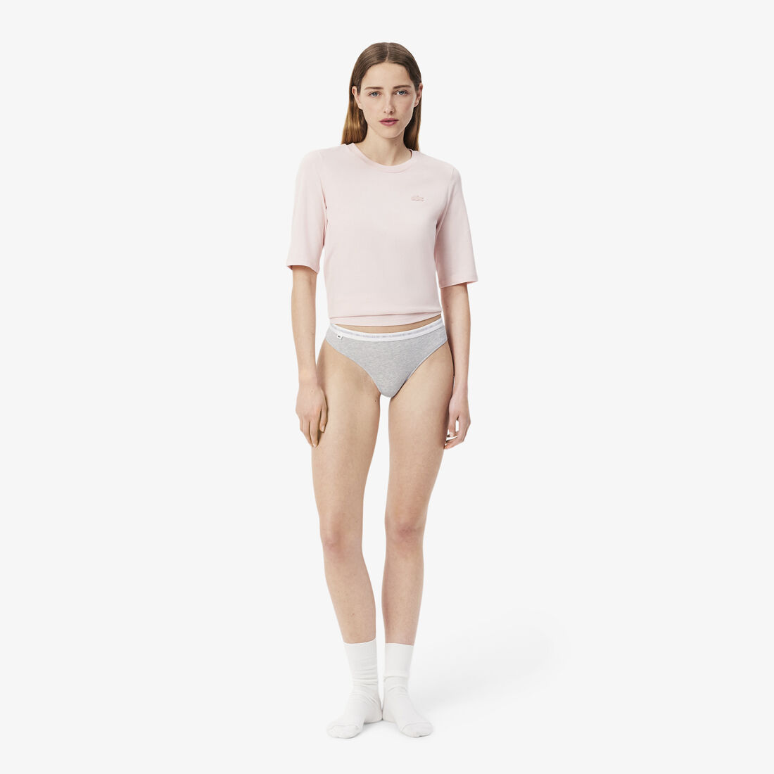 طقم ثونغ قطن مطاطي بتصميم رفيع ، 3 قطع طقم ثونغ قطن مطاطي بتصميم رفيع ، 3 قطع