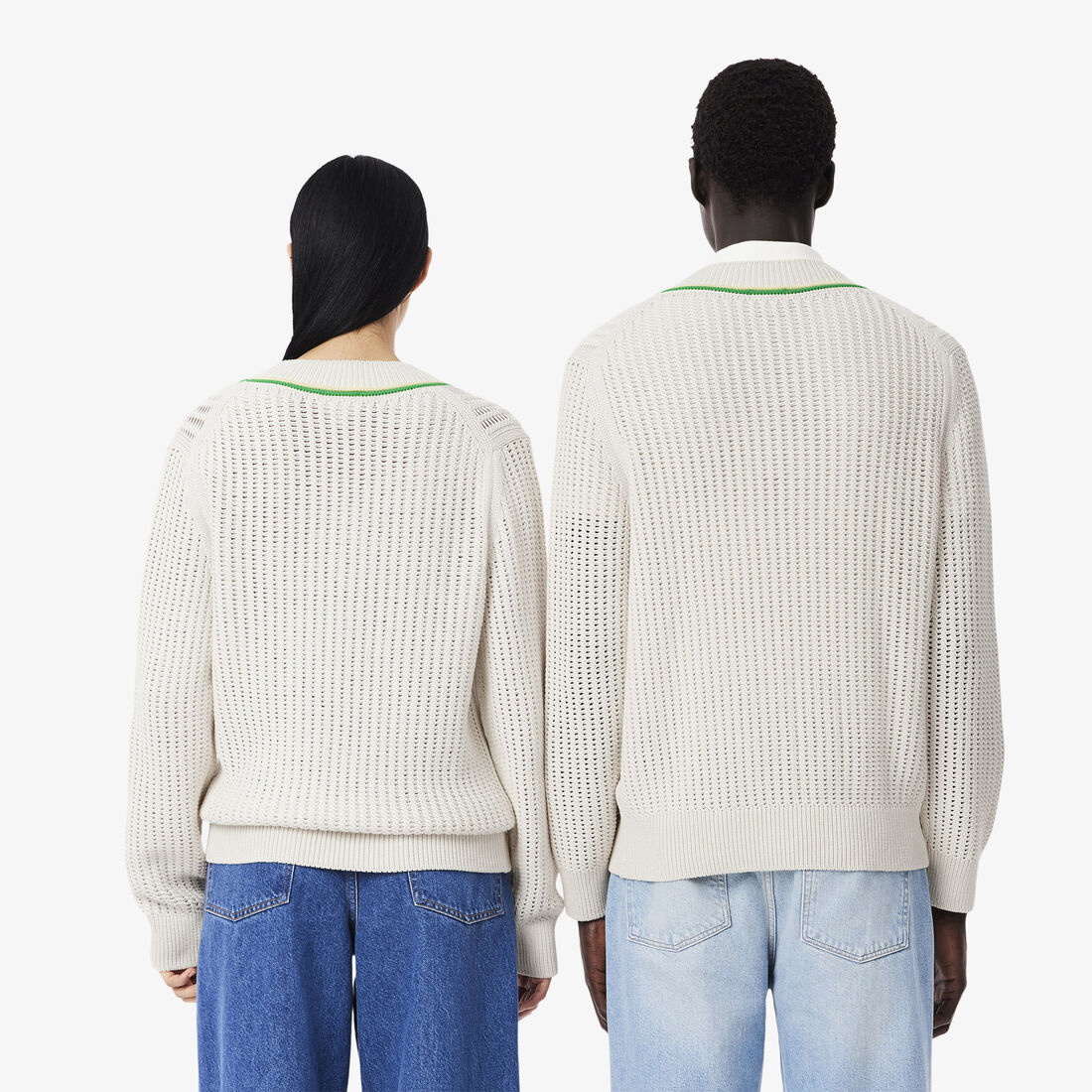 V Neck Striped Tennis Sweater V Neck Striped Tennis Sweater