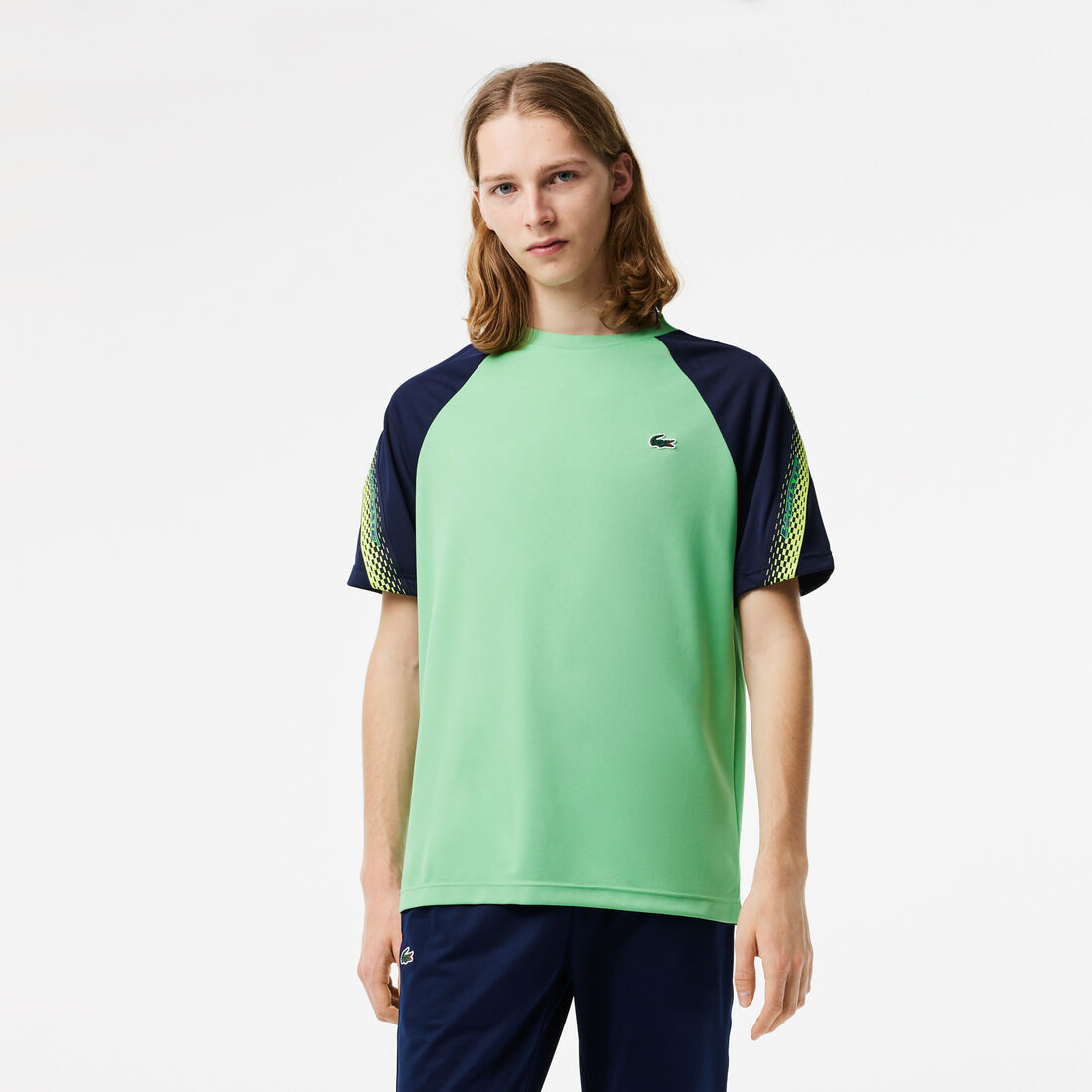 Men's Lacoste Sport Regular Fit Logo Stripe T-shirt