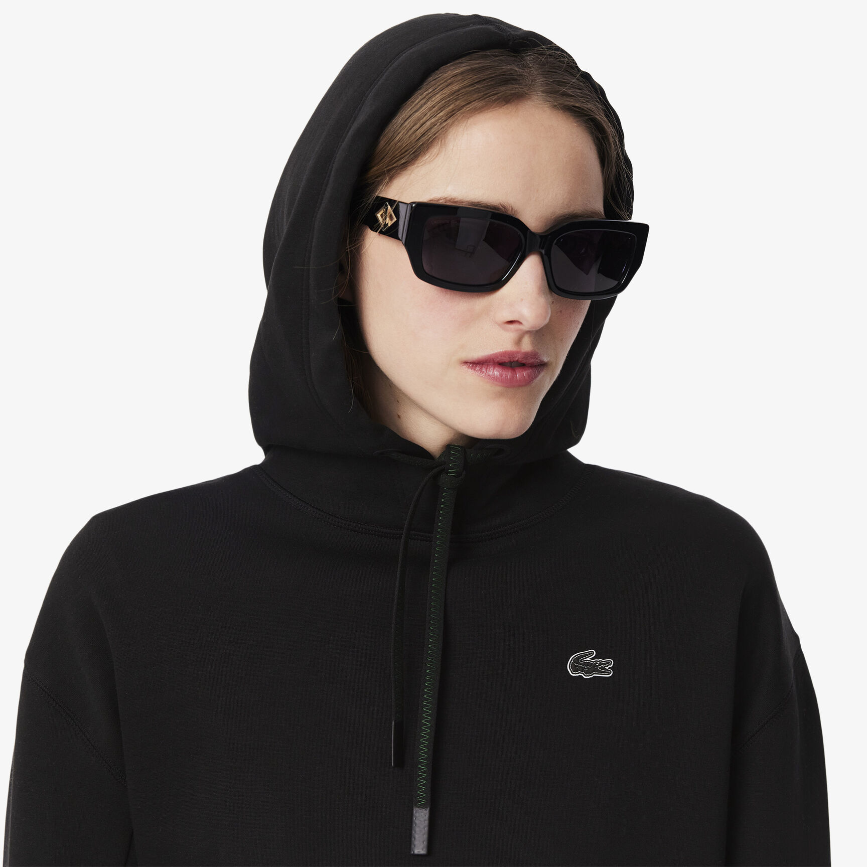 Short Cut Cotton Hoodie