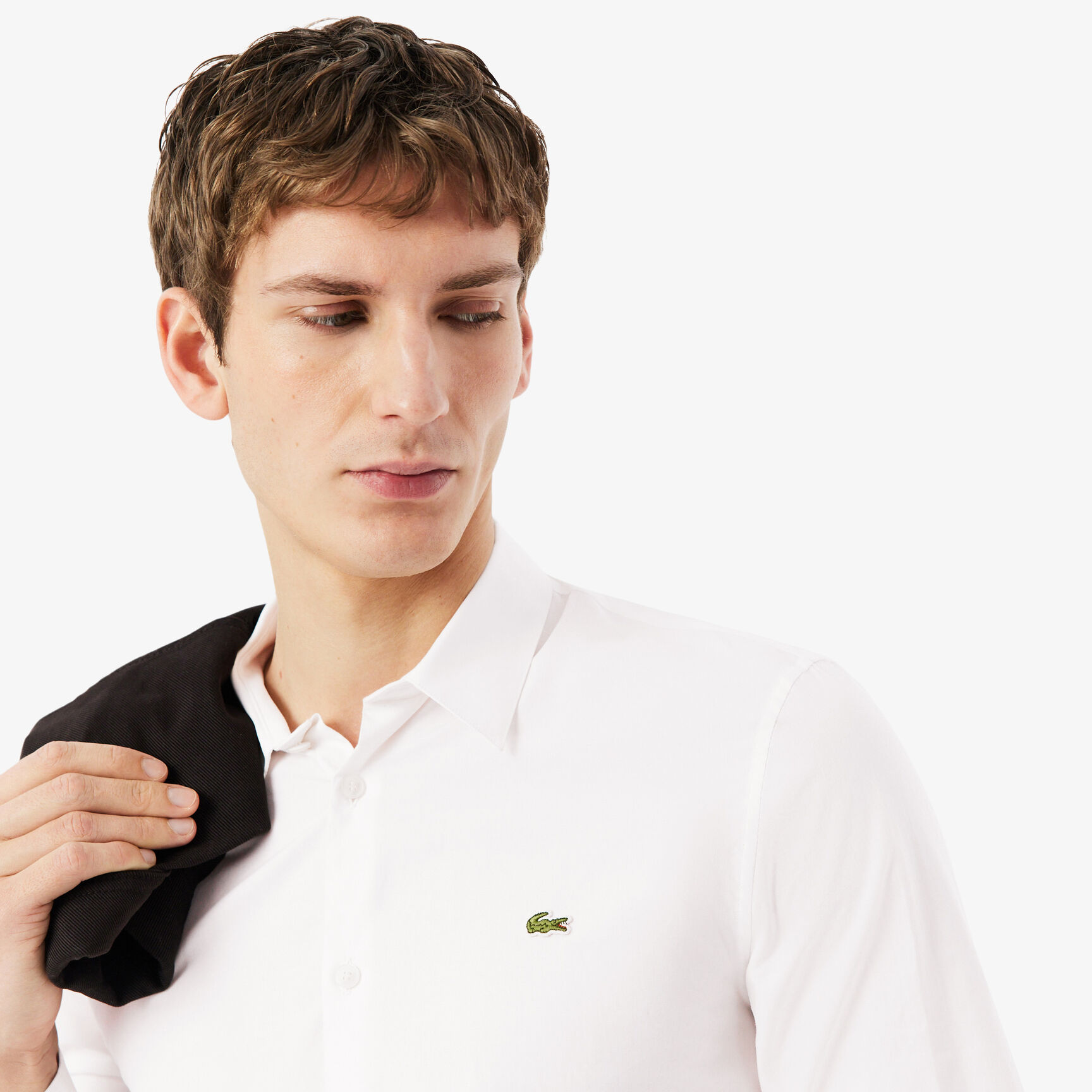Slim Fit Stretch Cotton Poplin Shirt