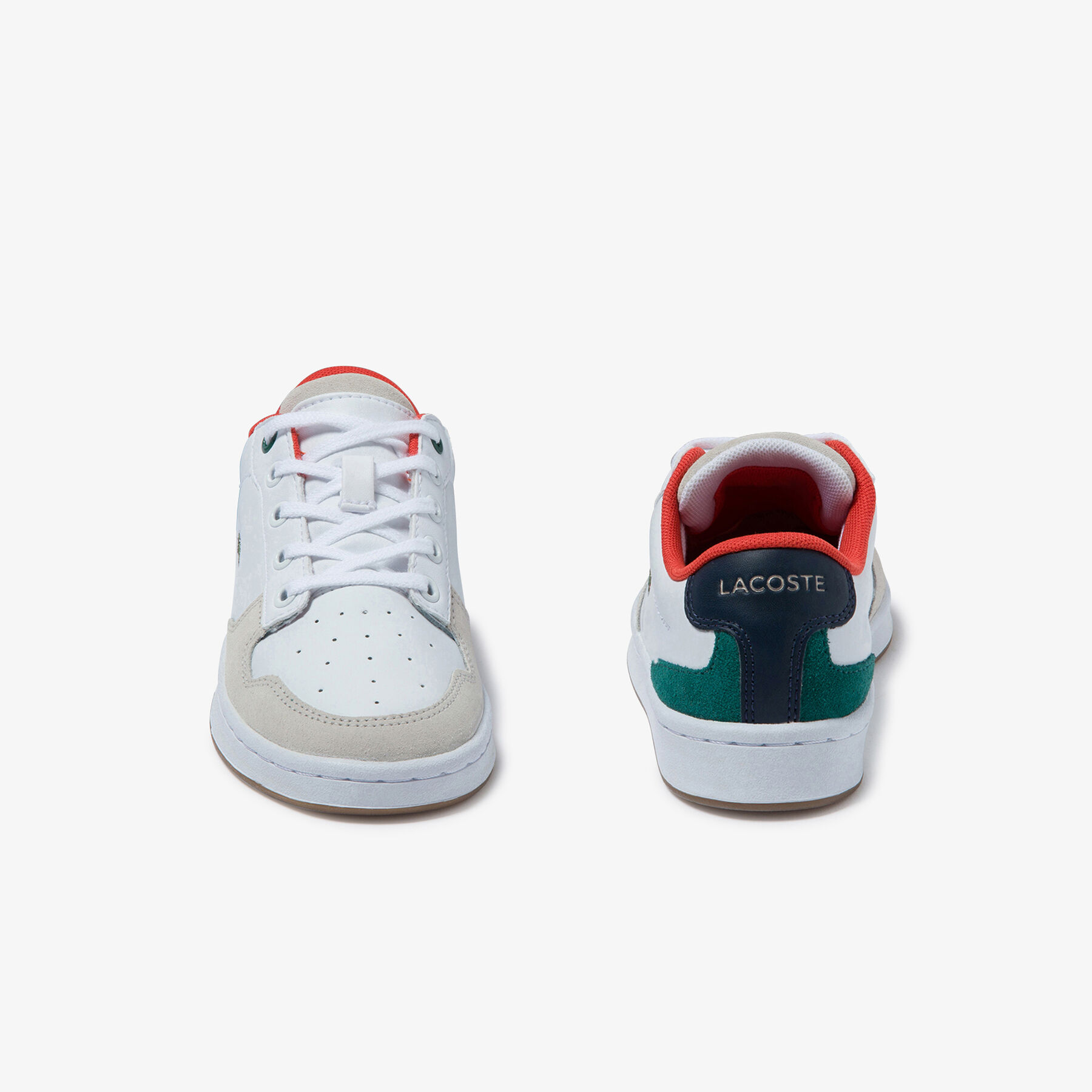 lacoste children s masters cup metallic leather sneakers