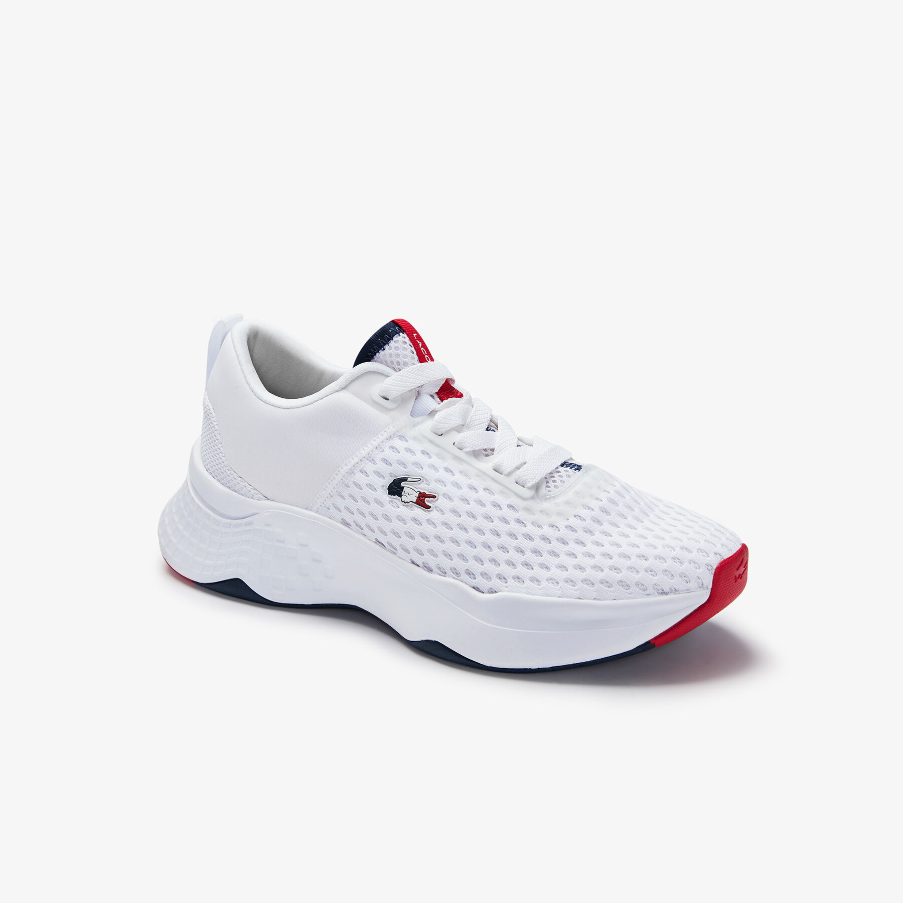 Women's Court-Drive Tricolour Textile Trainers lacoste women s court drive tricolour textile trainers