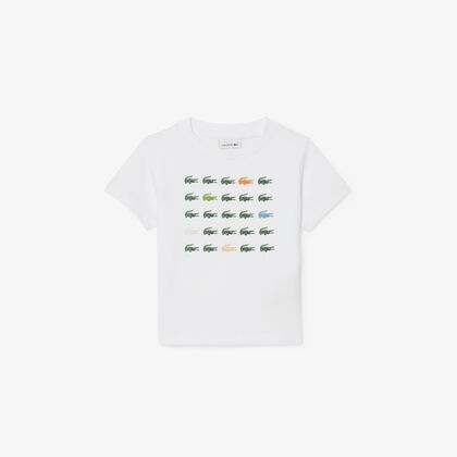 تيشيرت قطني بنقشة جلد التمساح