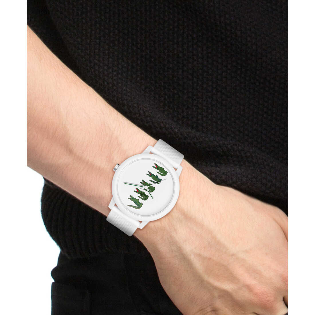 ساعة للجنسين بحزام سيليكون أبيض ساعة للجنسين بحزام سيليكون أبيض