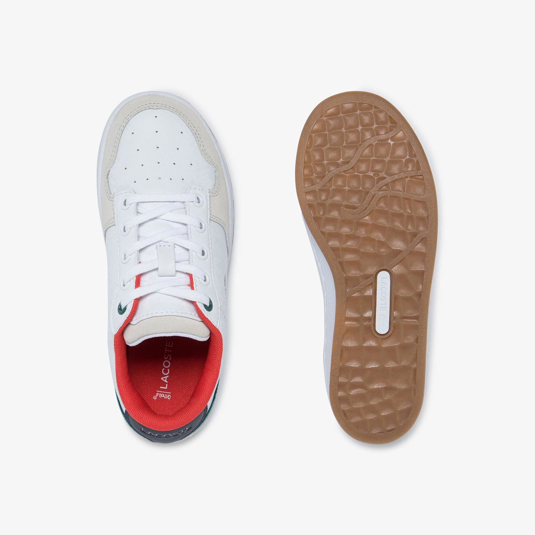 lacoste children s masters cup metallic leather sneakers