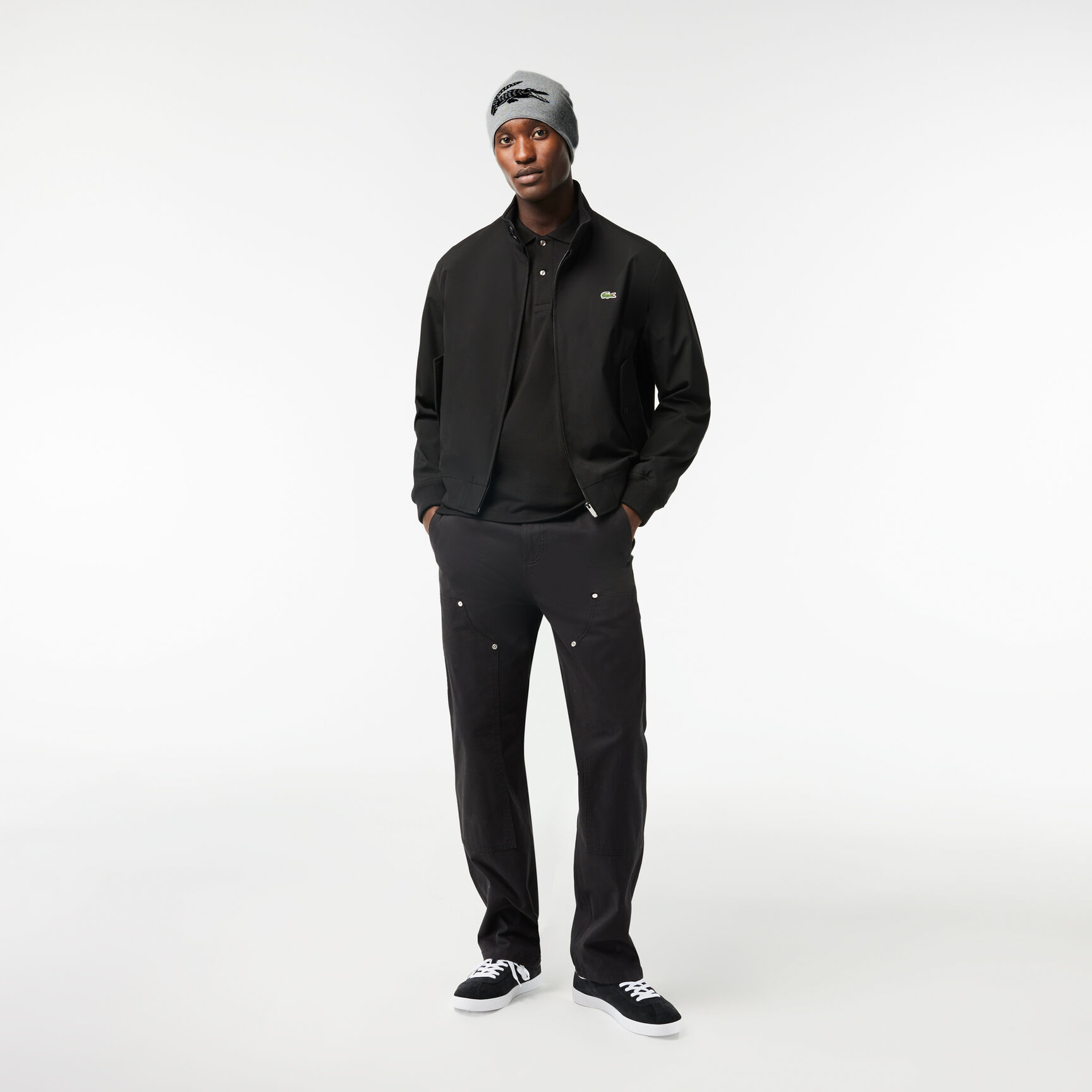 Unisex Lacoste Contrast Crocodile Reversible Beanie Unisex Lacoste Contrast Crocodile Reversible Beanie