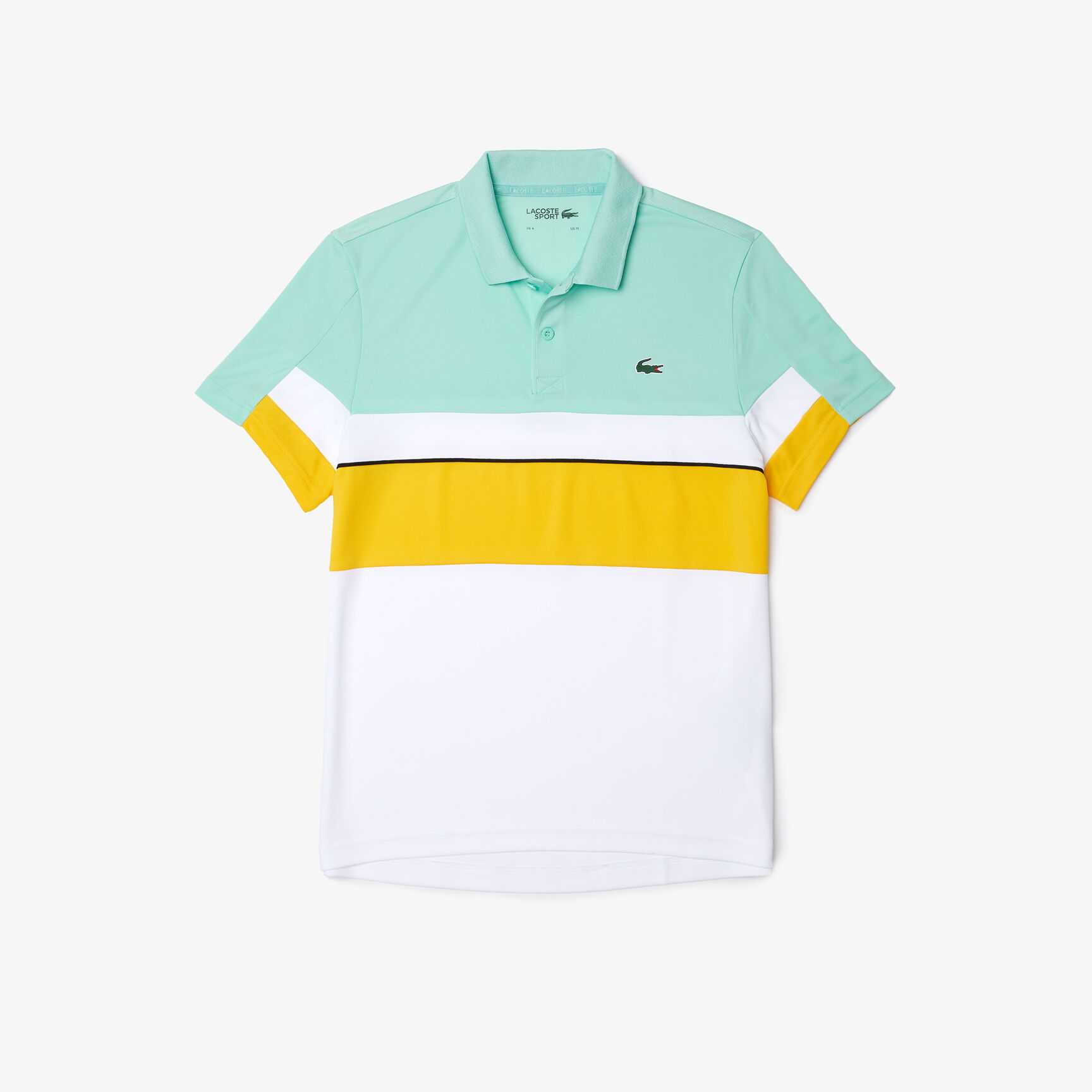 Men&rsquo;s Lacoste SPORT Colorblock Breathable Resistant Regular Fit Polo