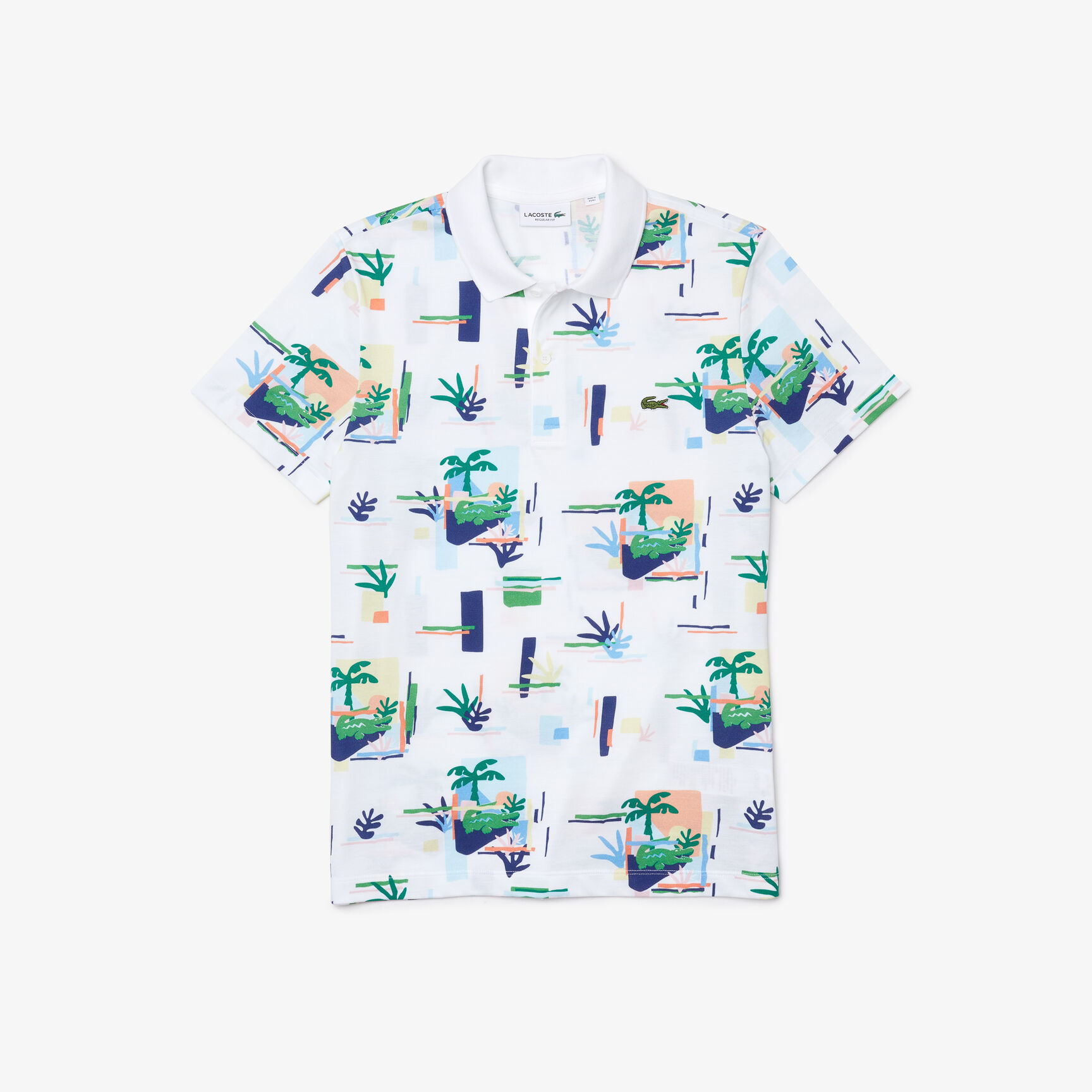 تيشيرت بولو لاكوست مطبوع قطن بيكيه بقصة عادية للرجال تيشيرت بولو لاكوست مطبوع قطن بيكيه بقصة عادية للرجال