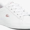 lacoste children s lerond synthetic iridescent trainers