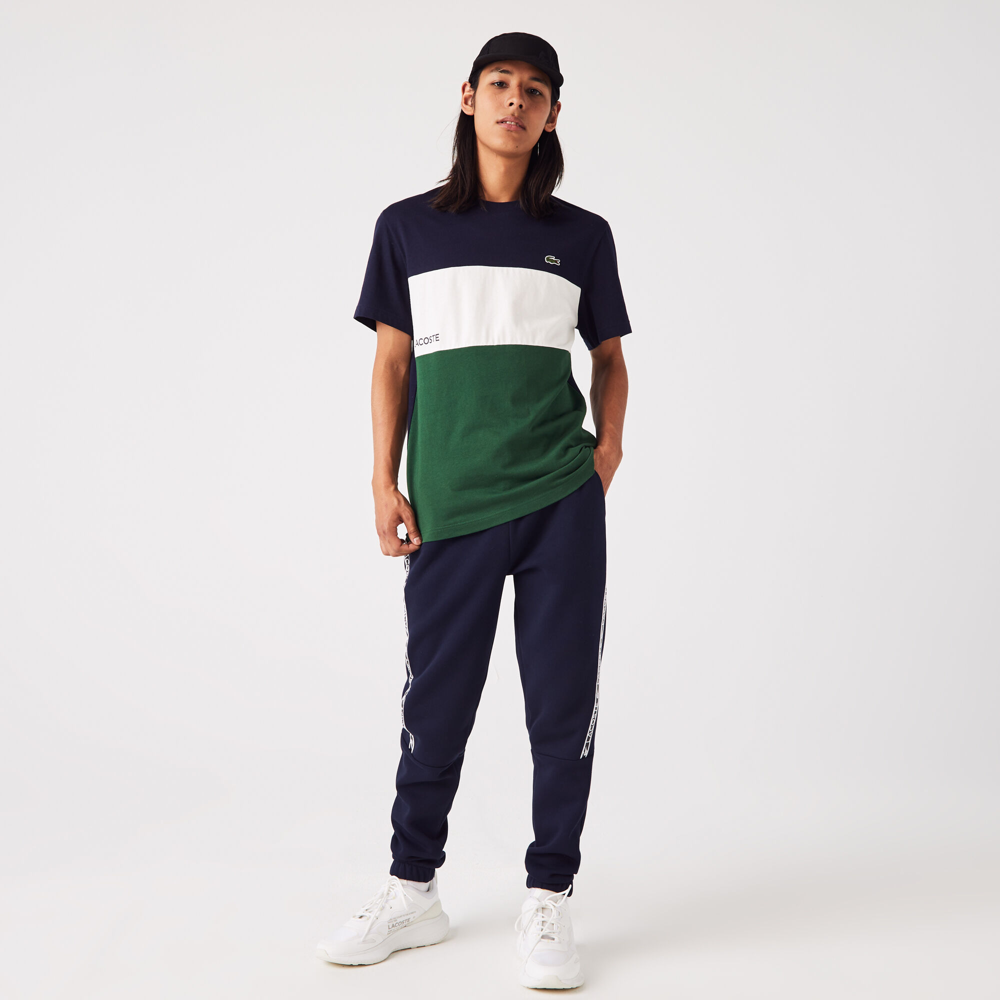 Lacoste block t shirt shop