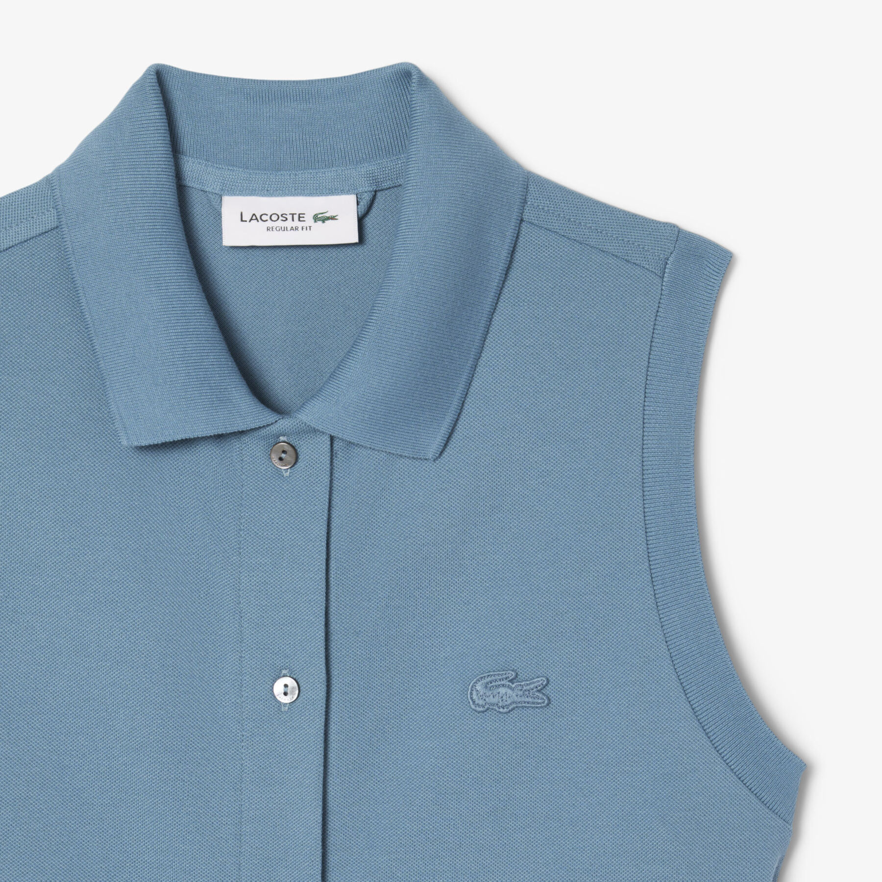 lacoste long stretch mini pique polo dress