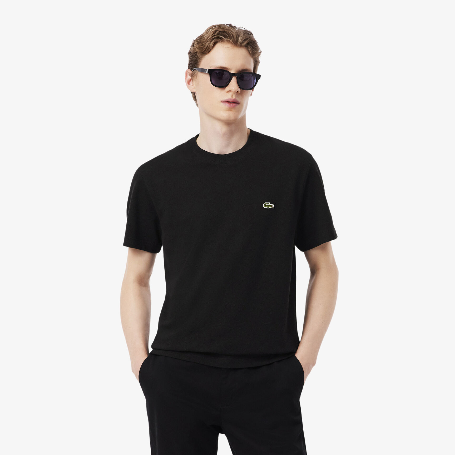 Heavy Cotton and Linen Pique T-shirt