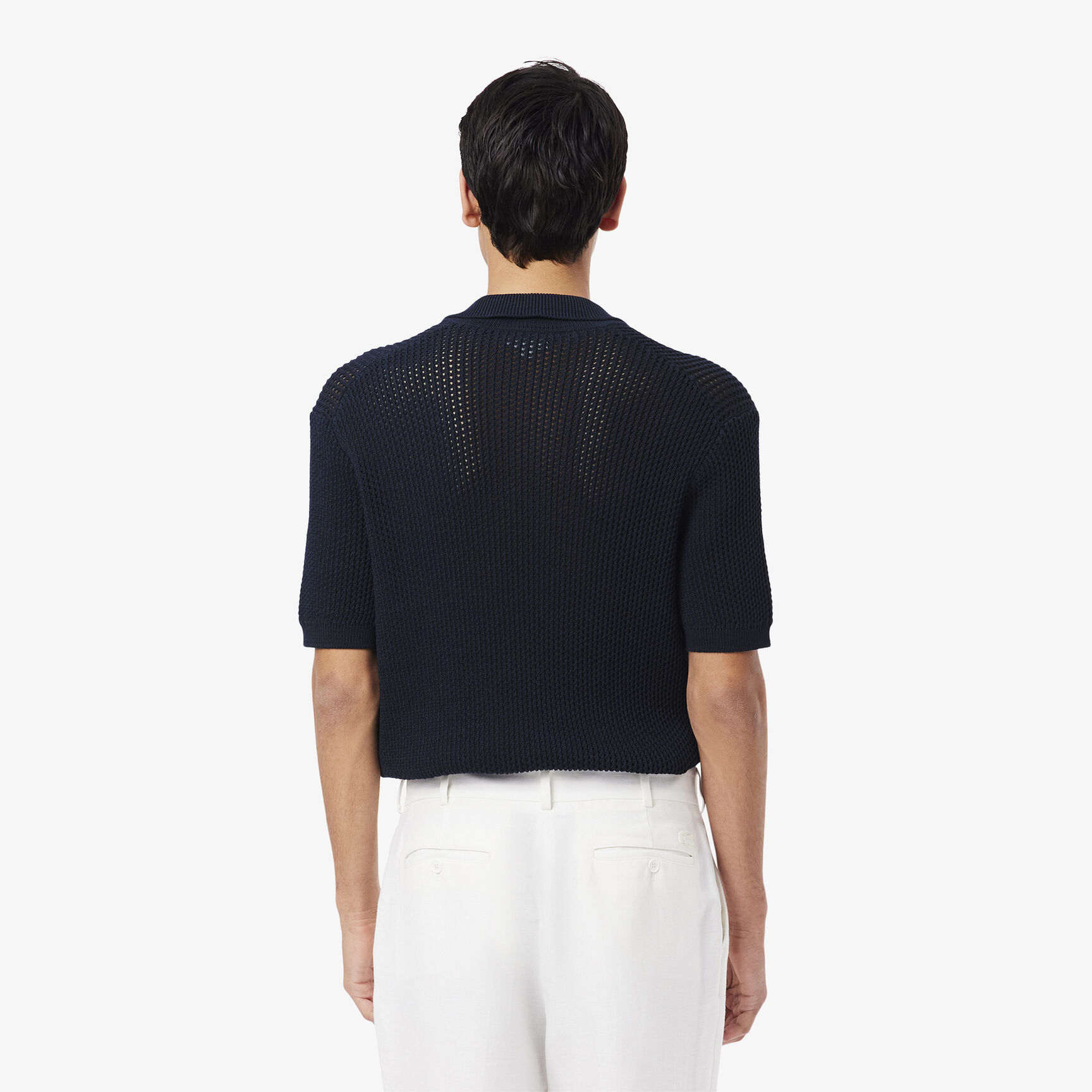 Short Sleeved Heavy Cotton Polo Sweater Short Sleeved Heavy Cotton Polo Sweater