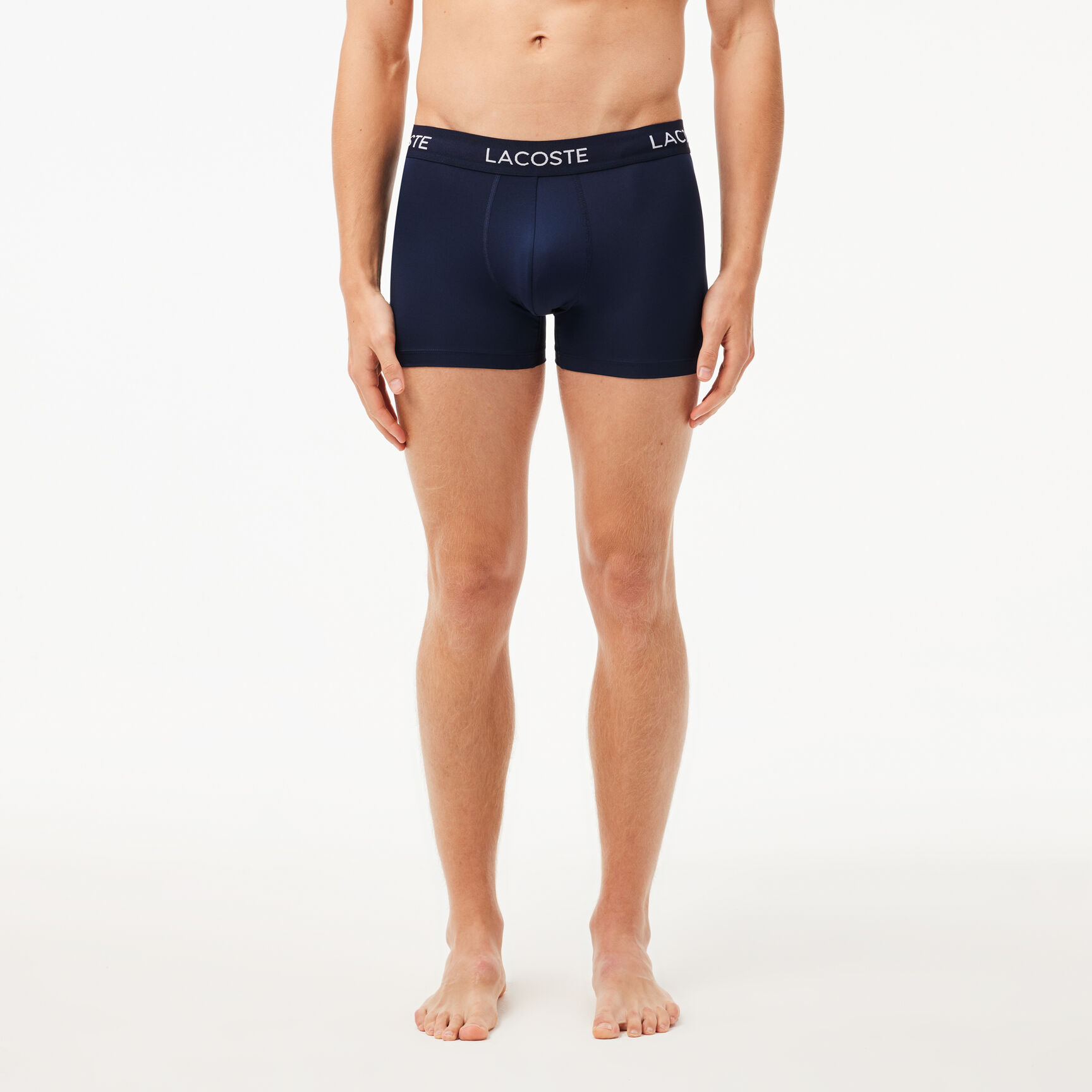 طقم بوكسر لاكوست جيرسيه بوليستر معاد تدويره للرجال، 3 قطع