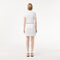 lacoste short pleated elastic waist skirt