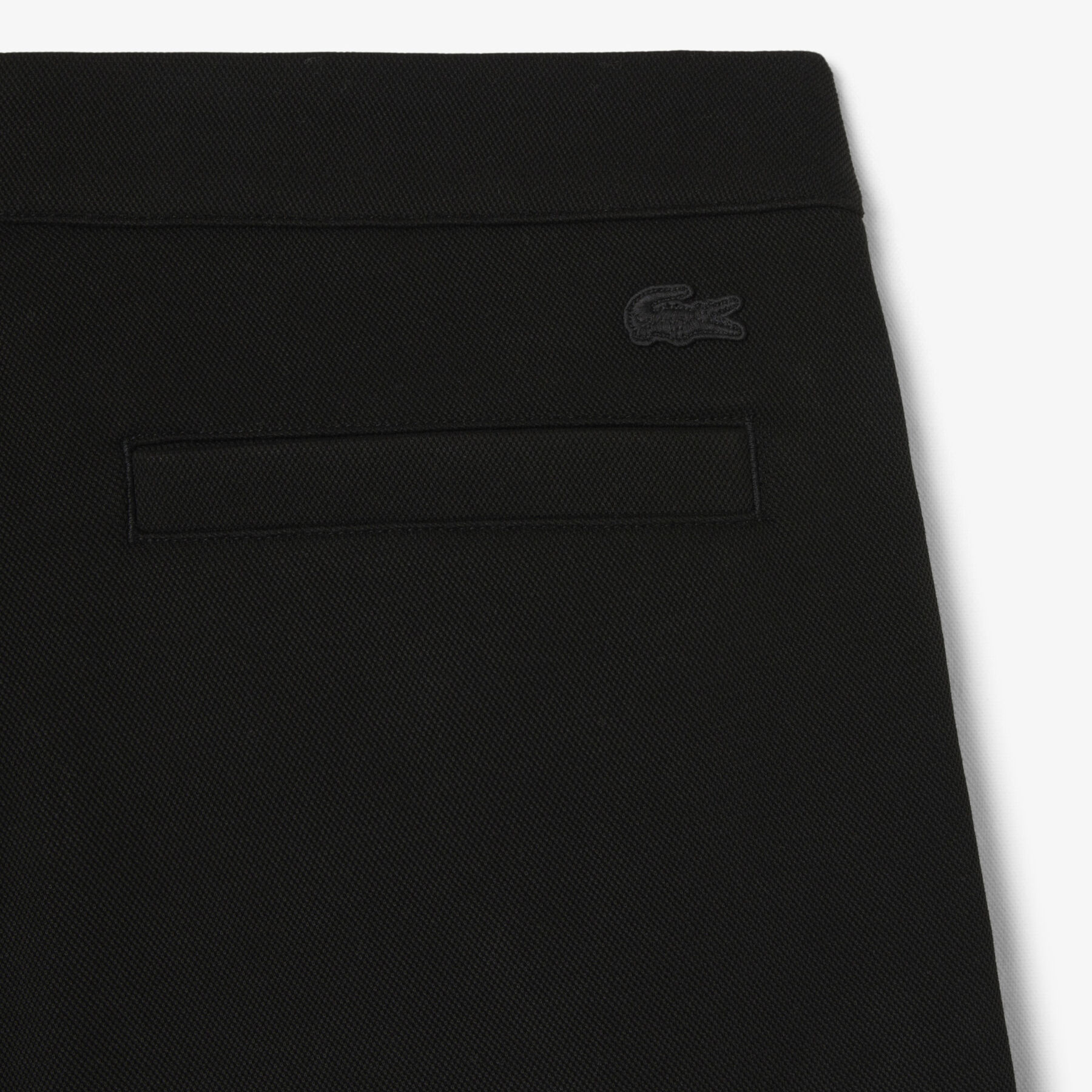 lacoste loose fit pique pleated pants
