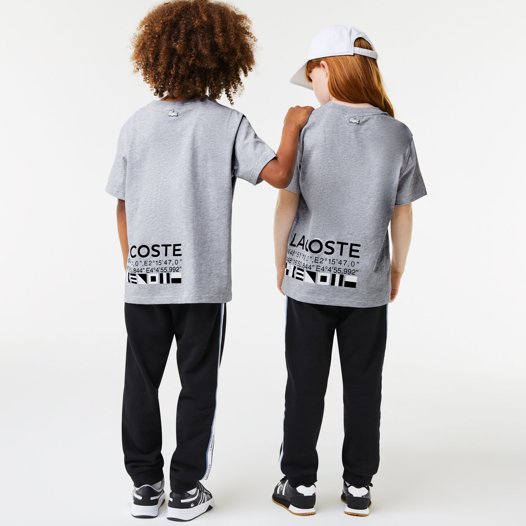 Kids' Lacoste Oversised Nautical Style T-shirt kids lacoste oversised nautical style t shirt