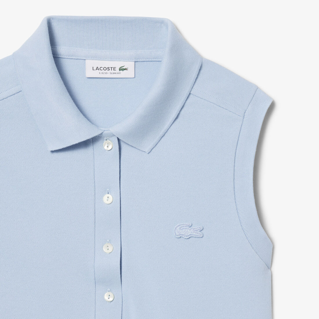Slim Fit L.12.D Sleeveless Stretch Polo Shirt lacoste slim fit l 12 d sleeveless stretch polo shirt