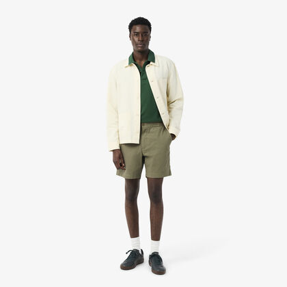 Regular Fit Stretch Cotton Shorts