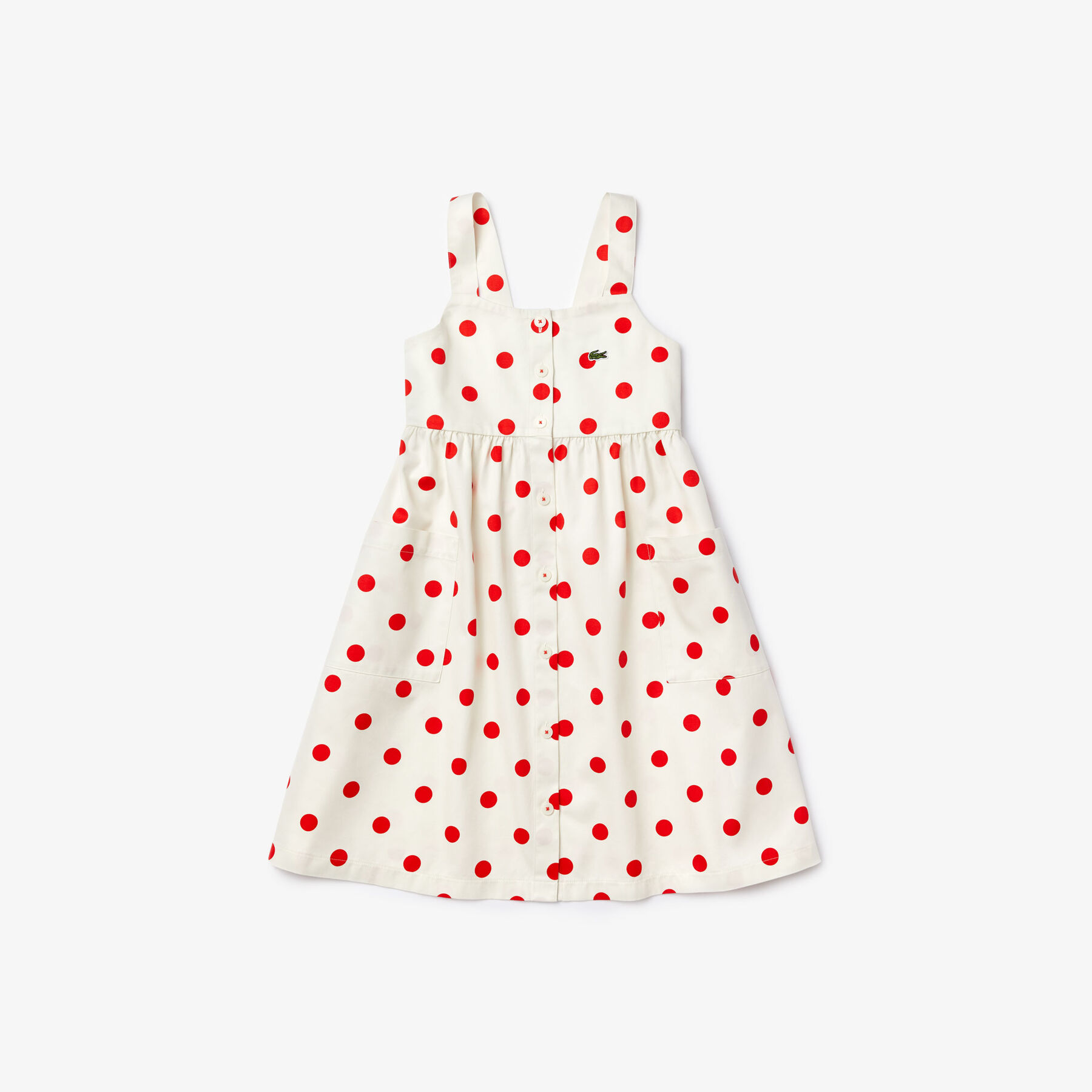 Girls' Polka Dot Cotton Dress lacoste girls polka dot cotton dress