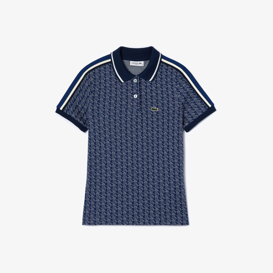 Slim Fit Lacoste Monogram Jacquard Polo Shirt Slim Fit Lacoste Monogram Jacquard Polo Shirt