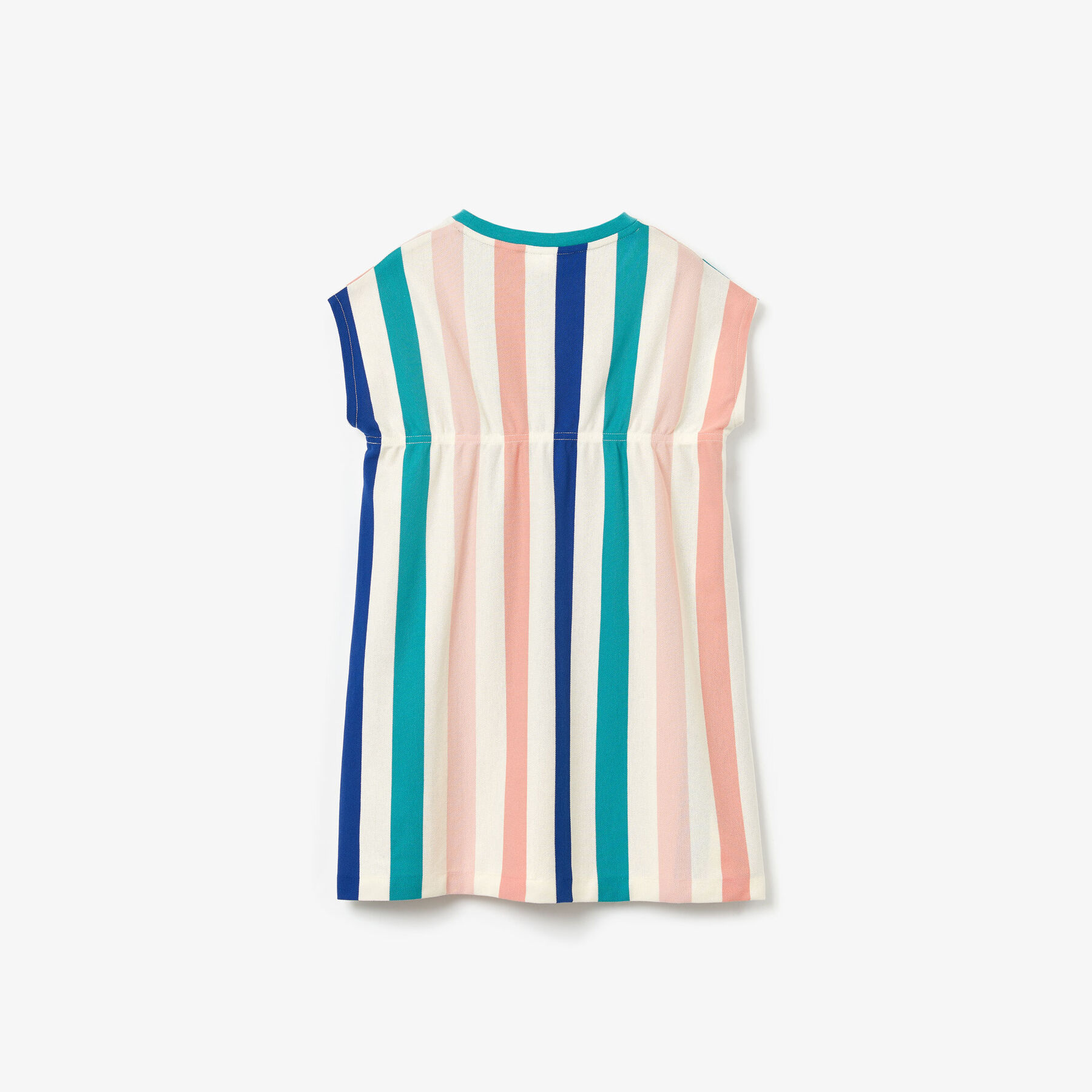 lacoste girls  striped print cotton piqu  dress