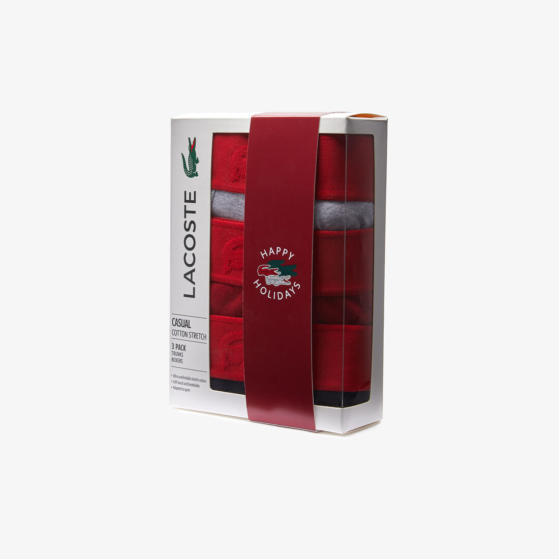 Men’s Crocodiles Stretch Cotton Trunks 3-Pack Men’s Crocodiles Stretch Cotton Trunks 3-Pack