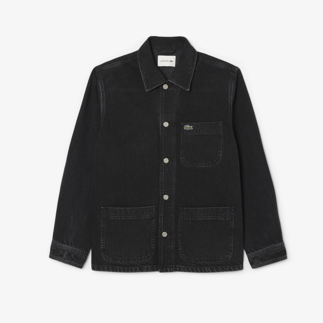 Heavy Cotton Denim Overshirt Jacket Heavy Cotton Denim Overshirt Jacket
