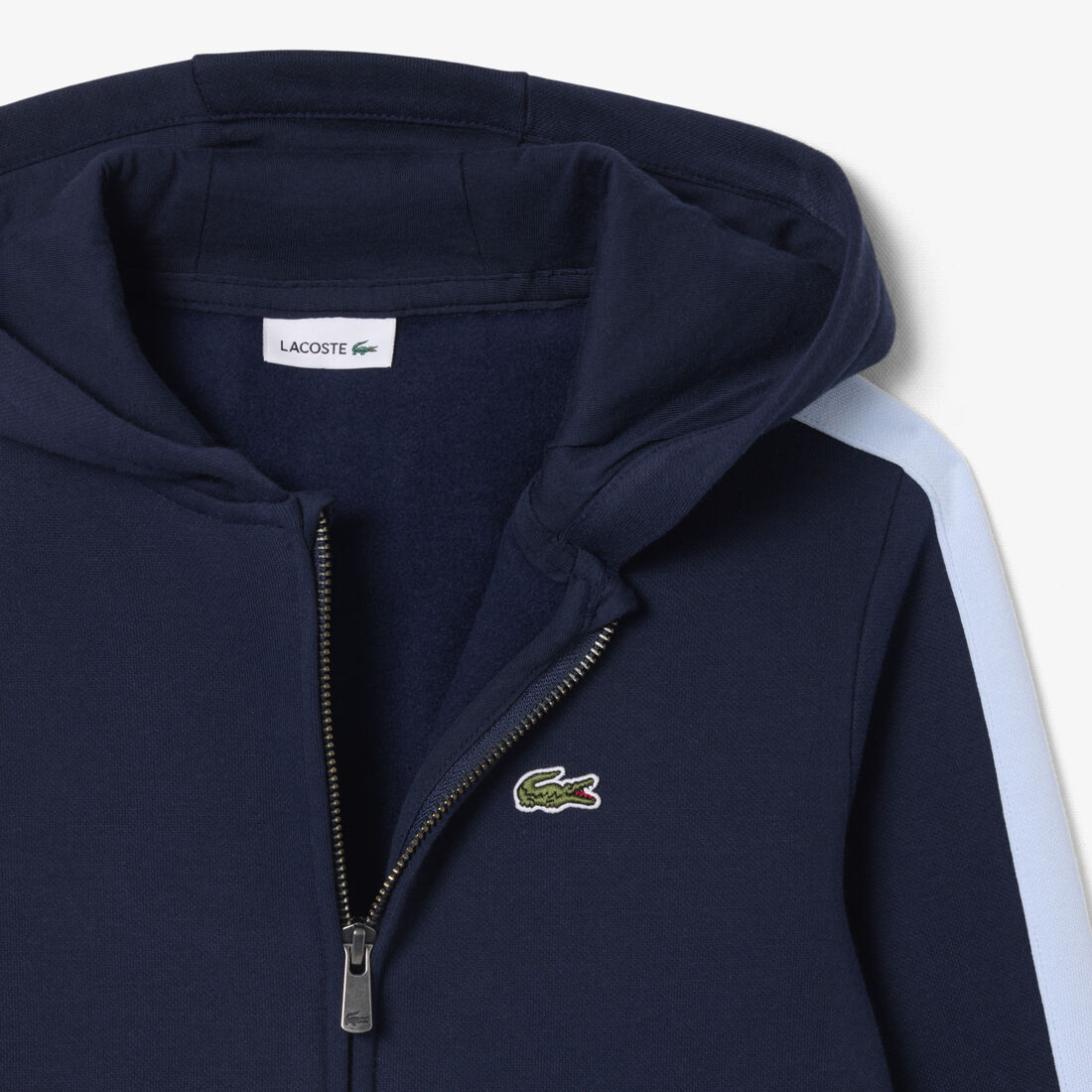 Zipped Fleece Hoodie lacoste zipped fleece hoodie